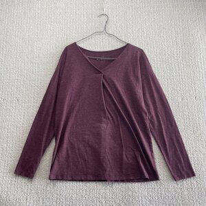 Royal Robbins Women’s Long Sleeve Flowy T-Shirt Burgundy Purple Lounge Wear Read